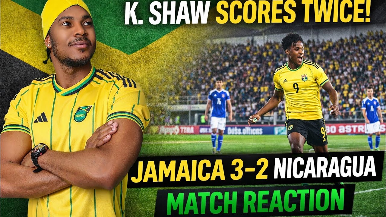 К. Шоу забил дважды в матче Ямайки против Никарагуа, одержав победу со счетом 3:2. Реакция на мат...
