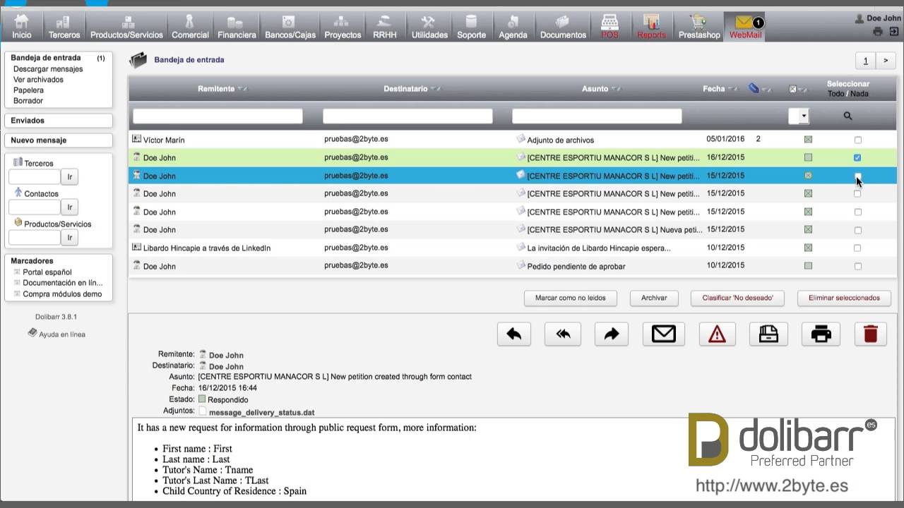 M&oacute;dulo 2Webmail STS 3 9 - ERP & CRM Dolibarr - Cliente de correo integrado con Dolibarr