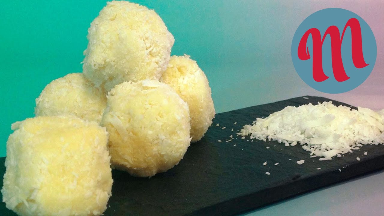 JUNTA ESTOS 4 INGREDIENTES y tendrás estas trufas de coco y piña colada