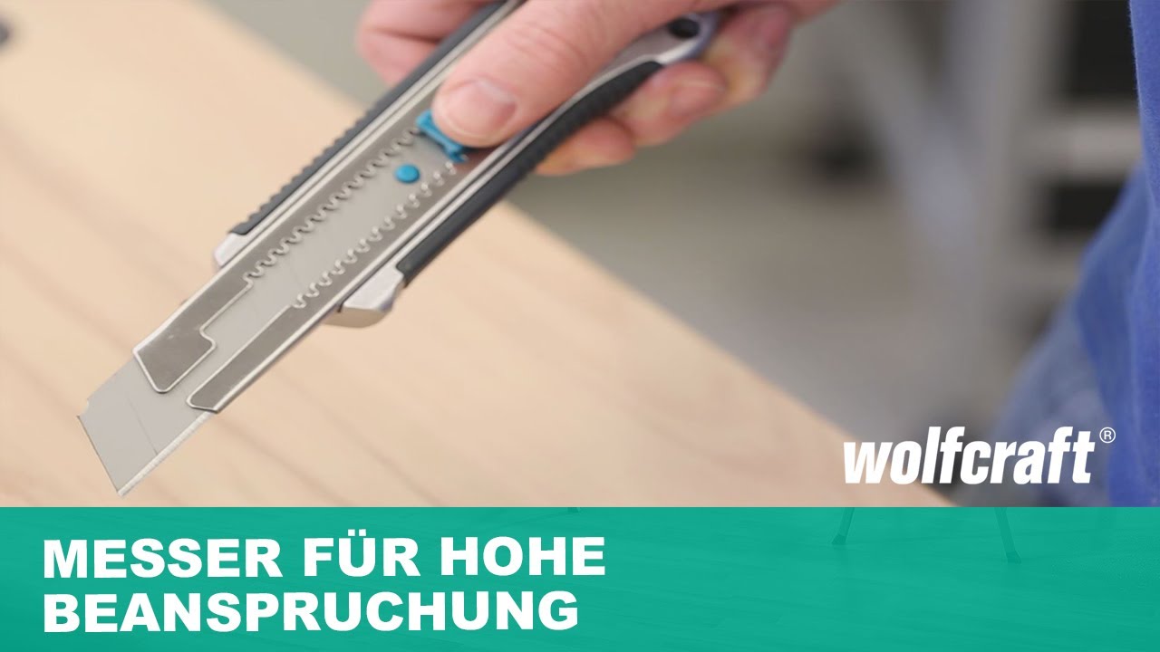 Profi-Abbrechklingenmesser: Das Messer für hohe Beanspruchung | wolfcraft