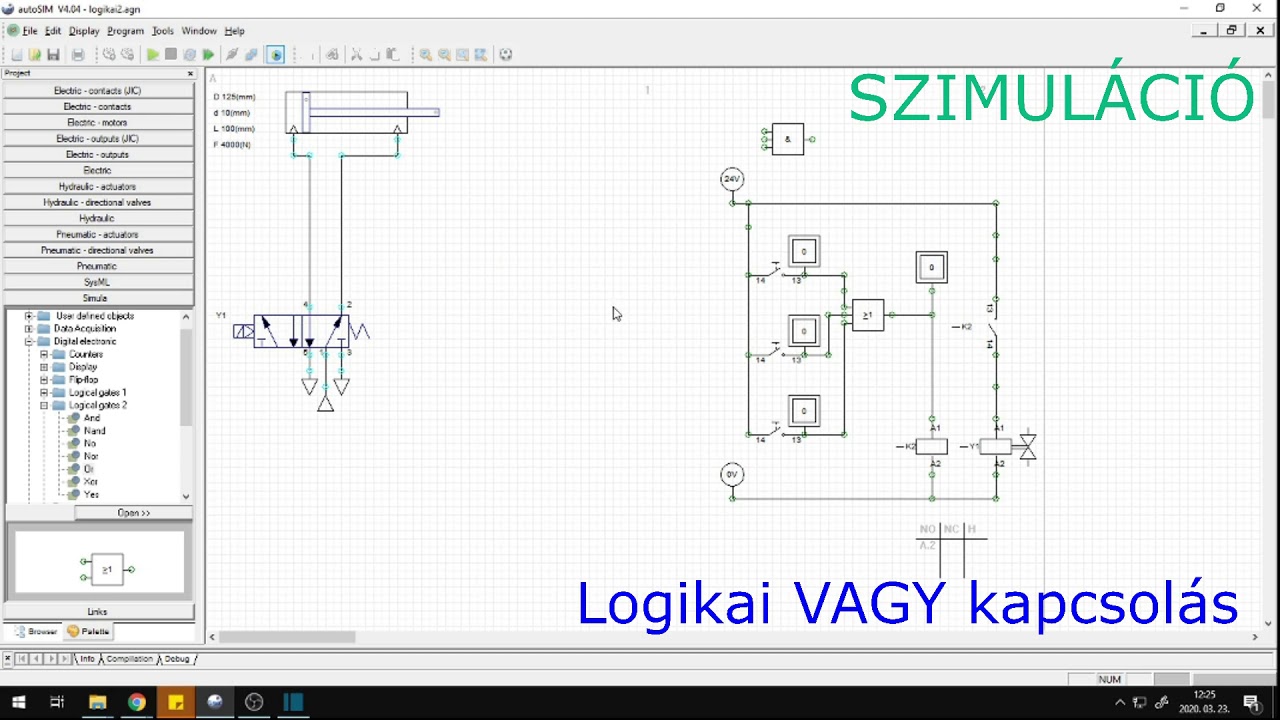 Logikai alapkapcsolások villamos megvalósítása