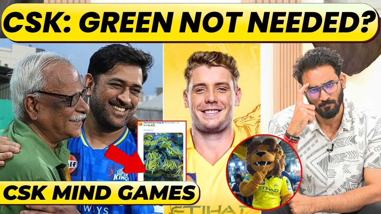 CSK&rsquo;s PLAN REVEAL ON GREEN. MIND GAMES TO DERAIL KKR, KIWI PLAYER OVER CAMERON GREEN
