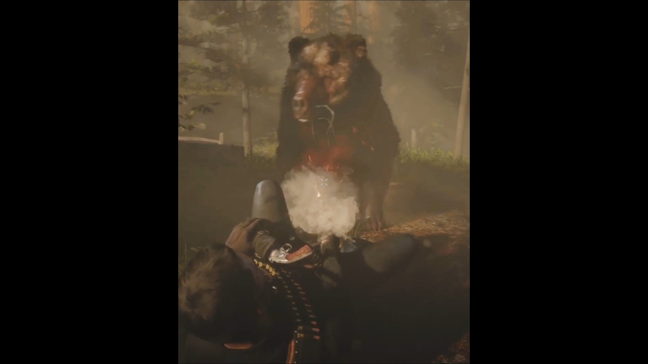 John Marston vs Urso Gigante - Red Dead Redemption 2 