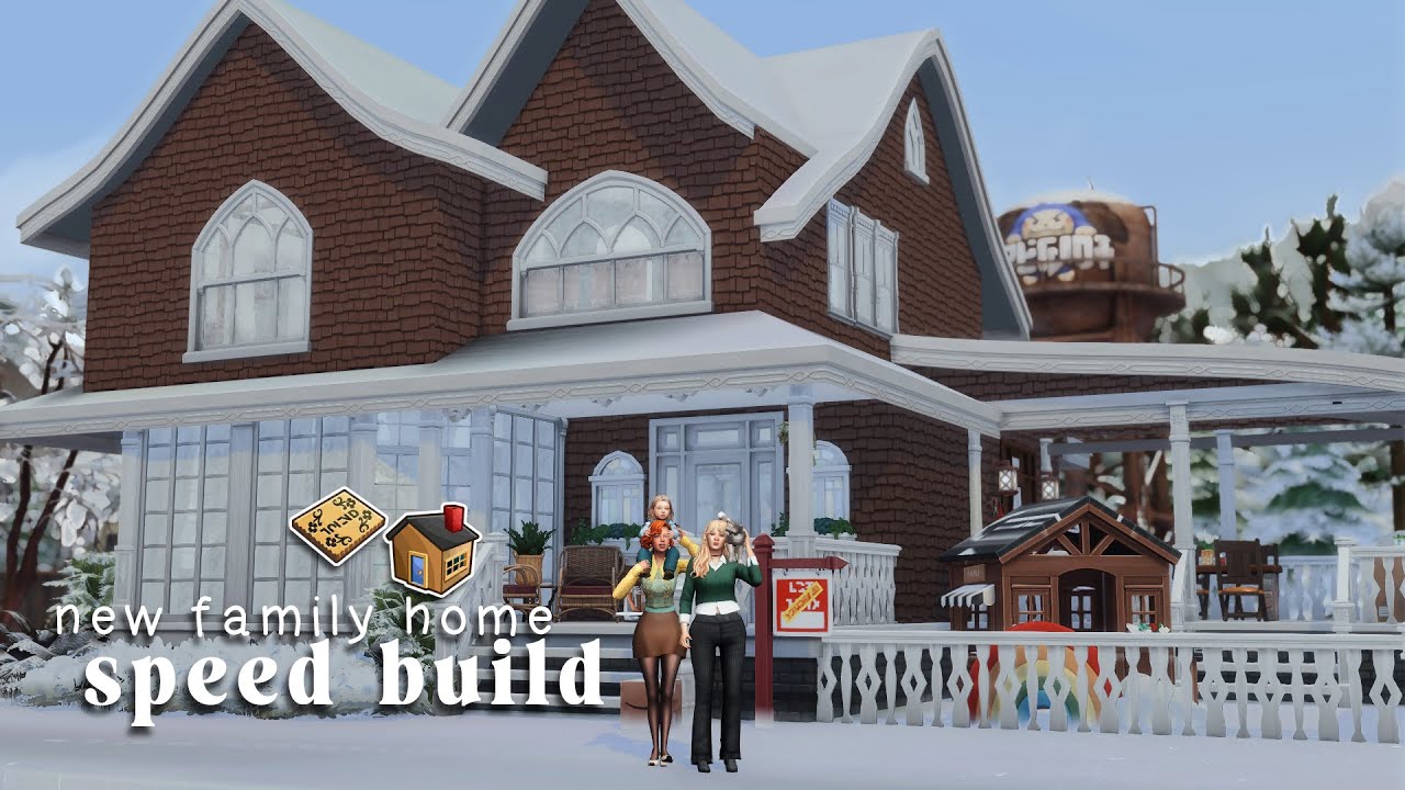 скоростное строительство | Мой жених строит максималистский семейный дом в Sims 4