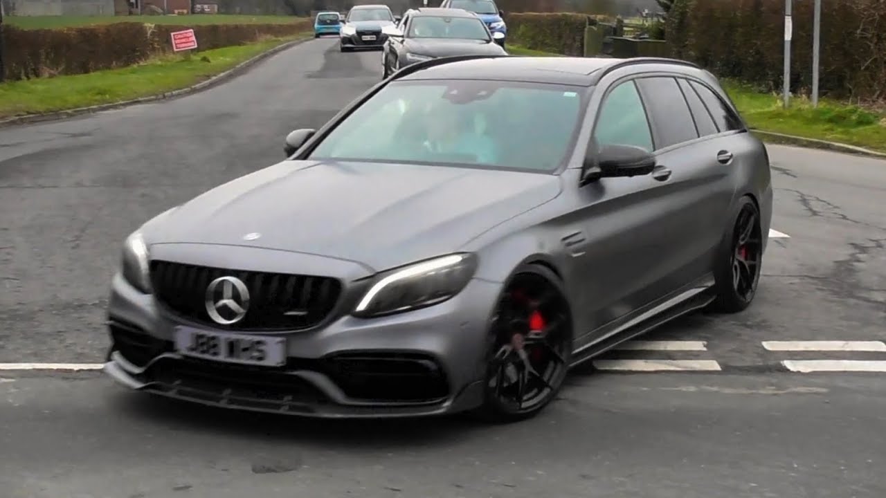 Mercedes C63S AMG Wagon Insane V8 Sound And Accelaration!!