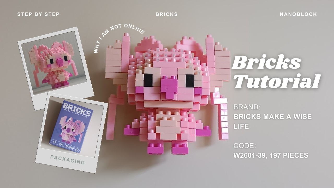 How to Build Angel Stitch Mini Bricks Make a Wise Life 039 Tutorial 197 Pieces Building Blocks