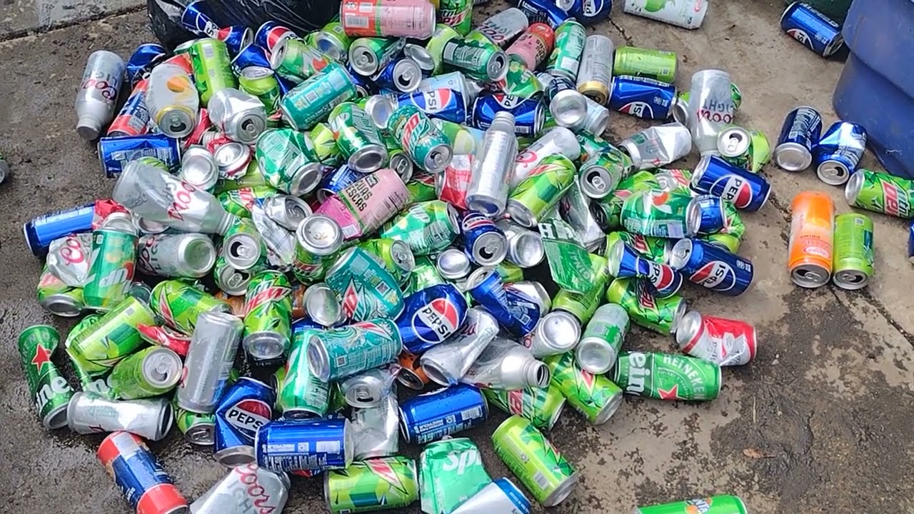 soda cans sale please recycle Inside bags