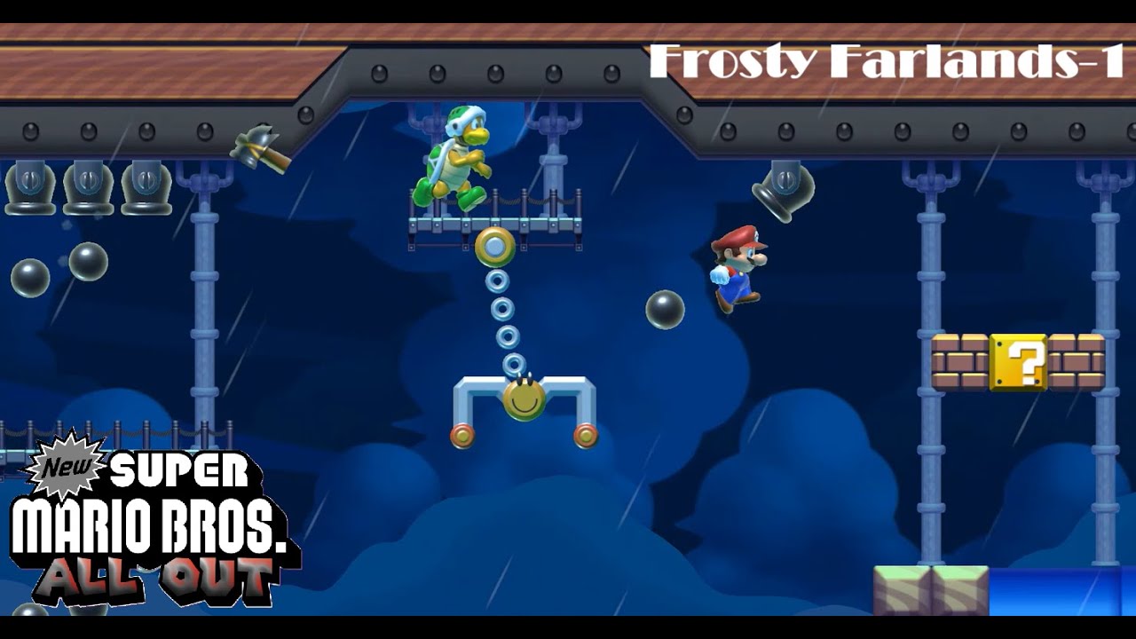 New Super Mario Bros.: All Out – Frosty Farlands-1 (SMM2 Showcase)