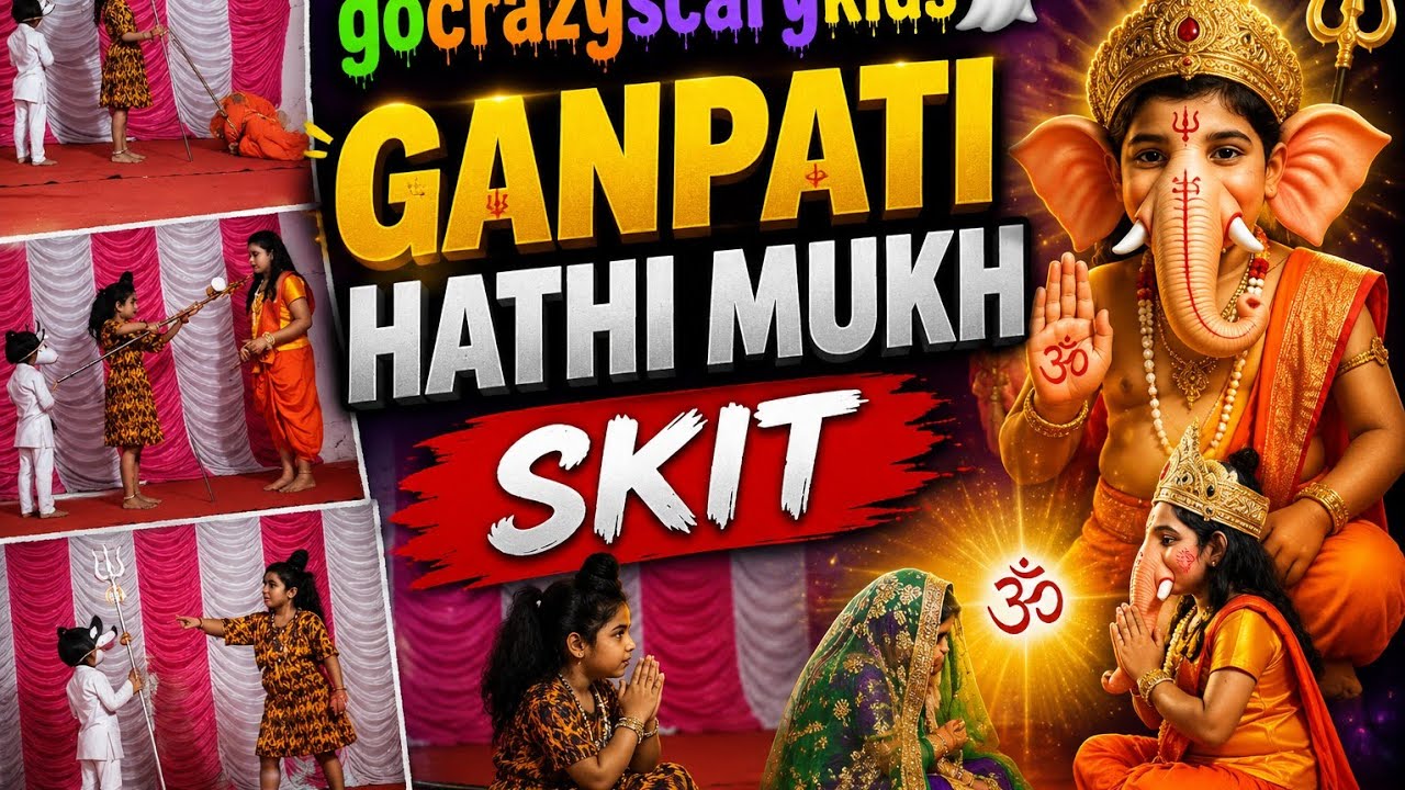 Ganpati hathi muk skit at society #jayshreeram