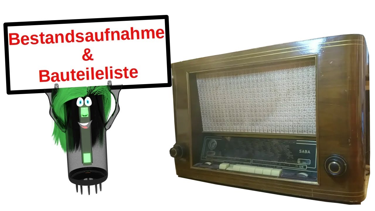 [196] Gewitter im Röhrenradio Saba Bodensee WIII Teil 1- Bestandaufnahme