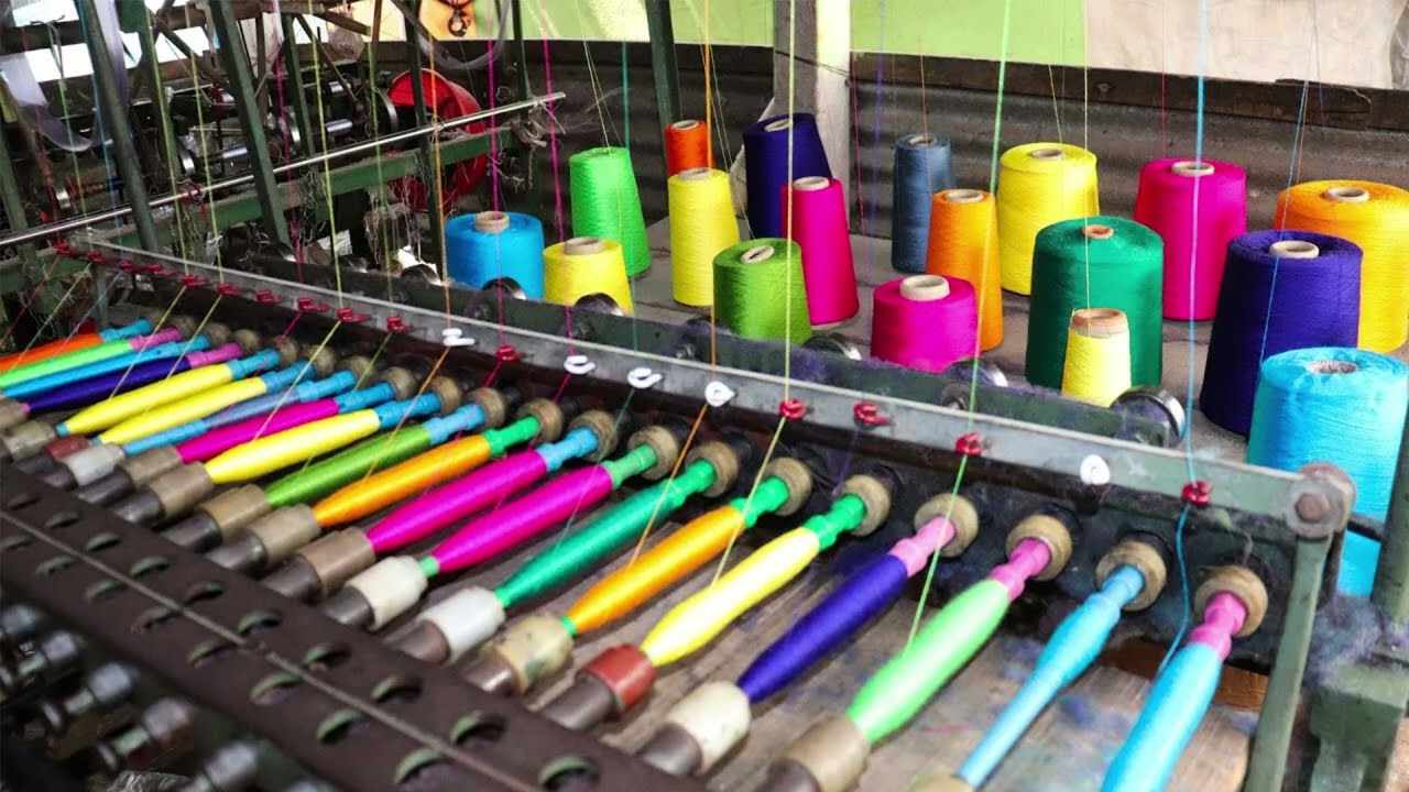 Bobinadora automática de bobinas de hilo🧵// Textiles Efecto de sonido