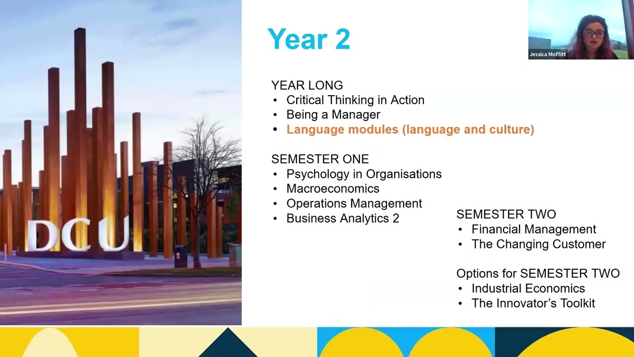 DCU CAO Virtual Information Evening 2026 - DCU Business School Courses