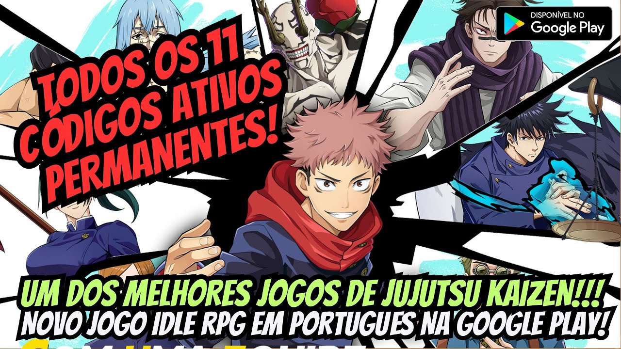 ⭐TODOS OS 11 CÓDIGOS PERMANENTES DE REI DO JUJUTSU NOVO JOGO IDLE RPG EM PORTUGUÊS!!!⭐