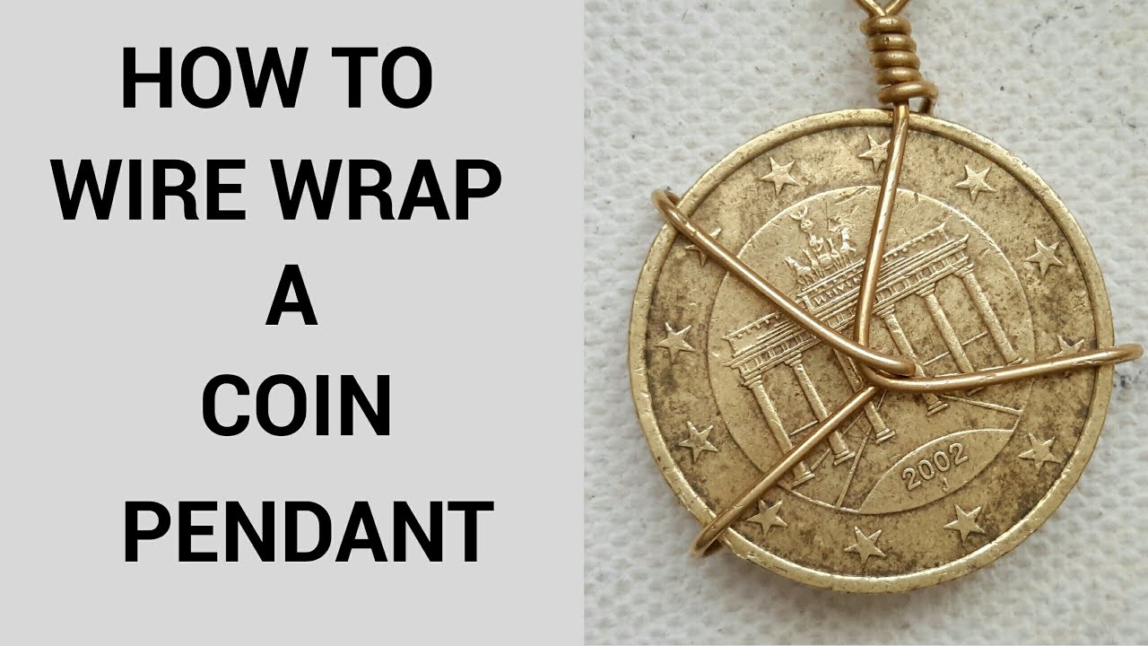 Как сделать подвеску-монетку с помощью проволоки. #coinjewelry #wirewrappedjewelry