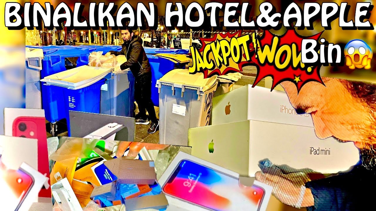 Dumpster Diving | Apple Store bin at hotel binalikan Wowww JACKPOT