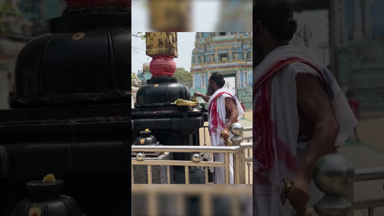 A Burmese celebrity shows off the wonders of a Hindu temple in Yangon, Myanmar. 