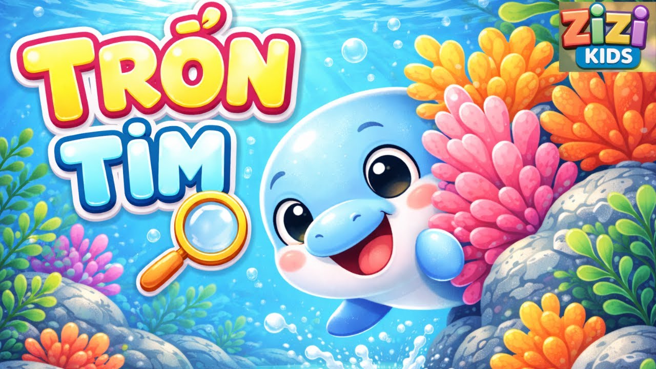 Cá Heo Bơi Bơi 🐬Trốn Tìm Cùng Cá Heo Nhé🎵 | Nhạc Thiếu Nhi Vui Nhộn | Zizi Kids
