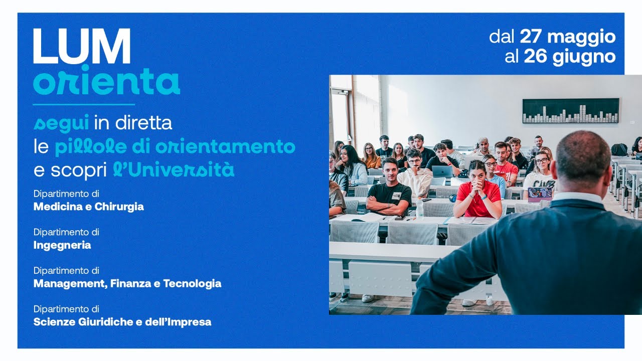 LUM Orienta - Intervista agli studenti del Dipartimento di Medicina e Chirurgia