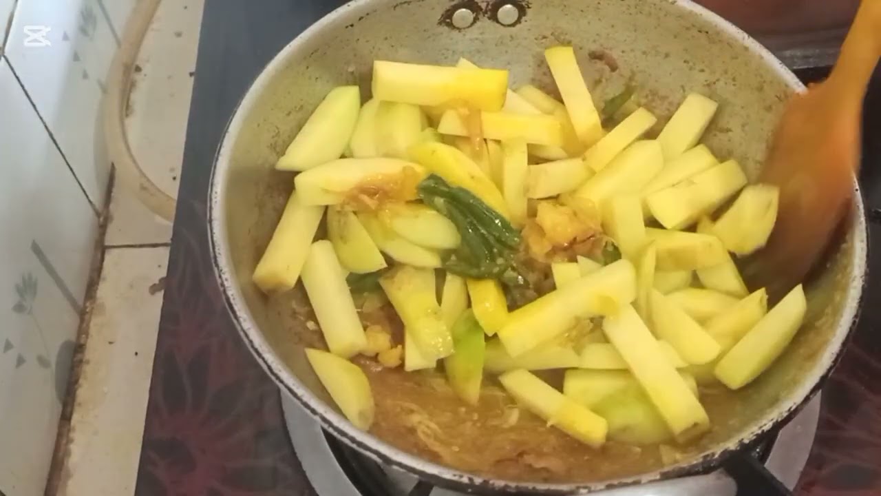 হেলানচি শাক রান্না।
