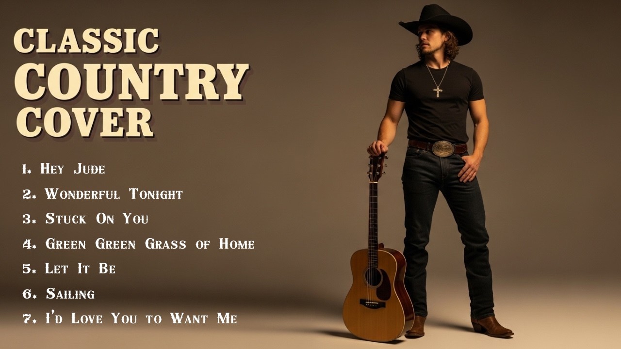 Hey Jude, Stuck On You, Wonderful Tonight | Classic Country Cover | 60s 70s 80s Classic Song.