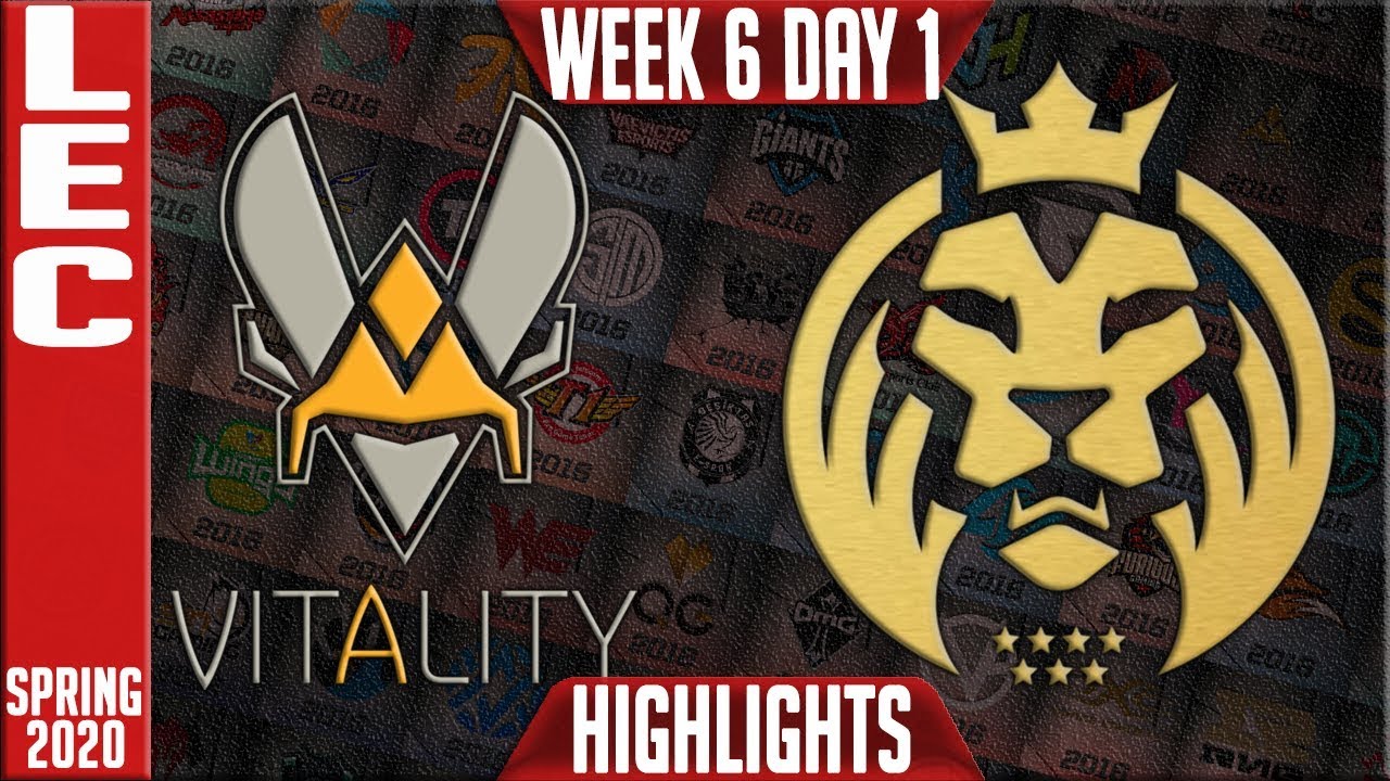 VIT vs MAD Highlights | LEC Spring 2020 W6D1 | Vitality vs MAD Lions