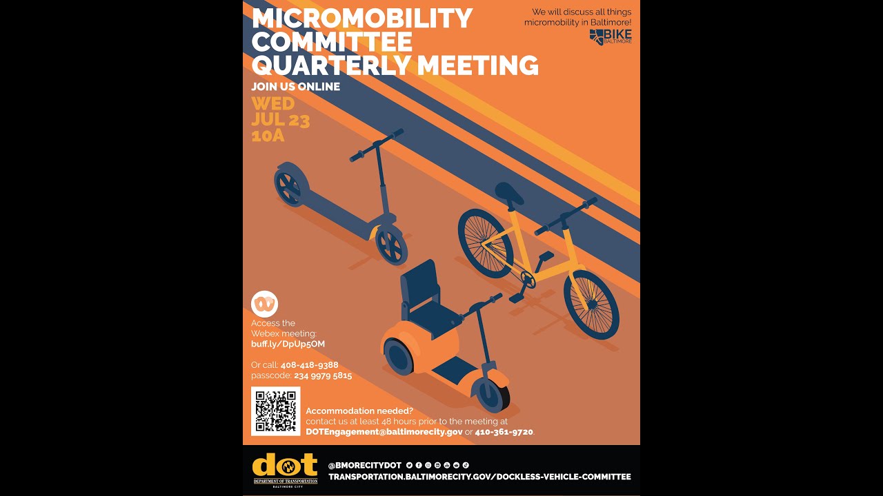 Micromobility Committee Quarterly Meeting – July 23, 2025