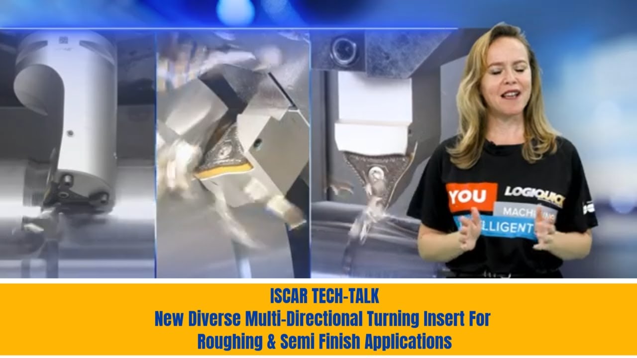 Новая многонаправленная токарная пластина ISCAR TECH-TALK для черновой и получистовой обработки