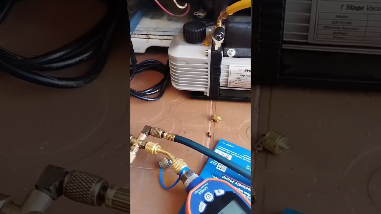 Como Usar un Vacuometro en el Proceso de Vacio #hvacvzla #365diasfrios #bycarlosrivas