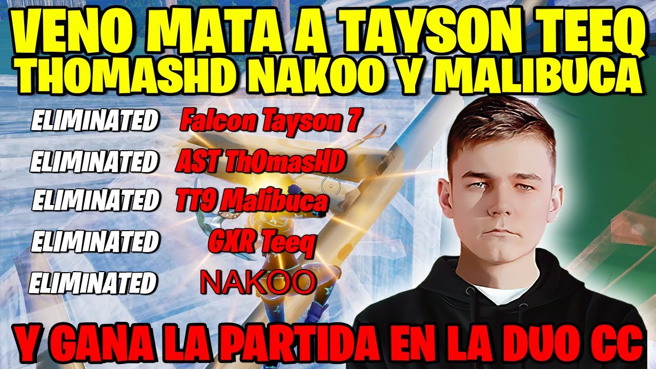 VENO MATA A TAYSON THOMASHD TEEQ NAKOO Y MALIBUCA EN UN MINUTO Y TERMINA GANANDO LA PARTIDA