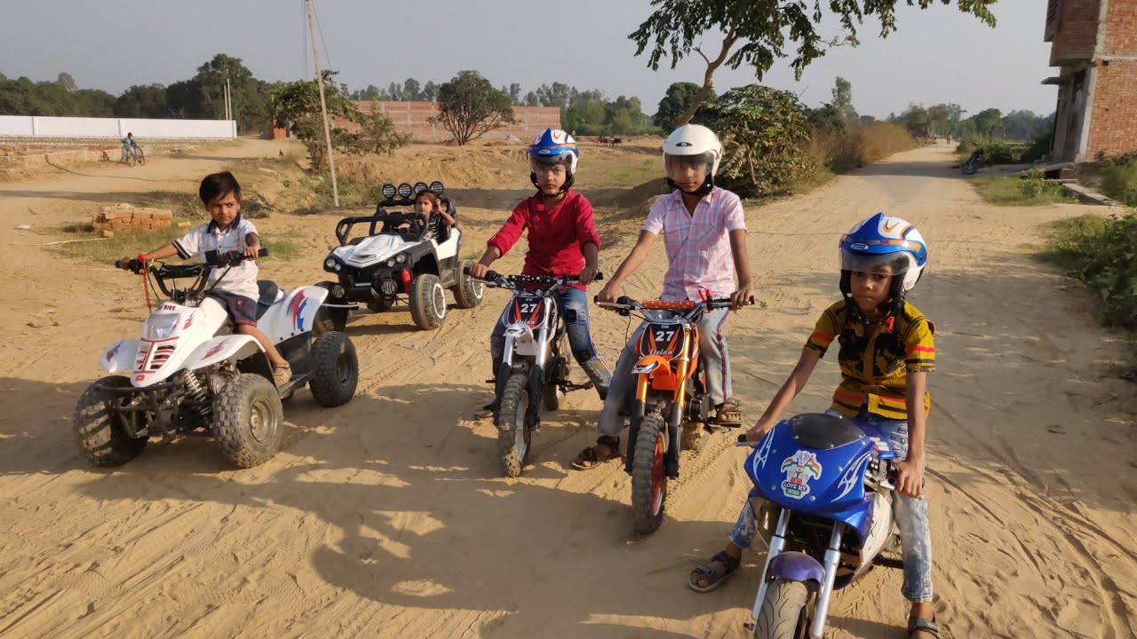Unboxing And Testing - NEW DIRT BIKE !! #kidsbike#pocketbike