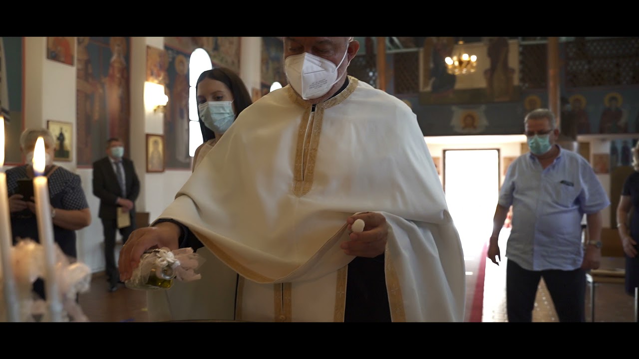 Griechische Orthodoxe Taufe in Offenbach Familienaufnahmen Video Kirchliche Zeremonie  Kamerateam
