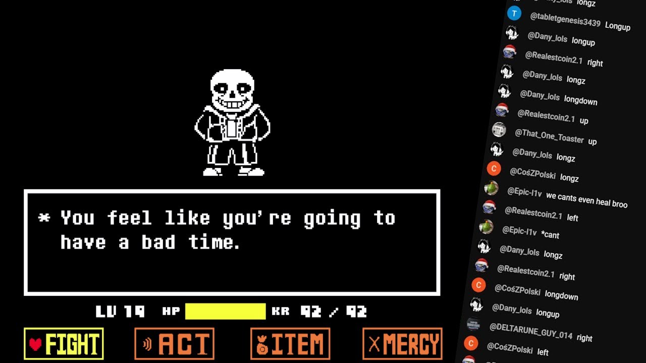 CHAT TRIES TO BEAT SANS