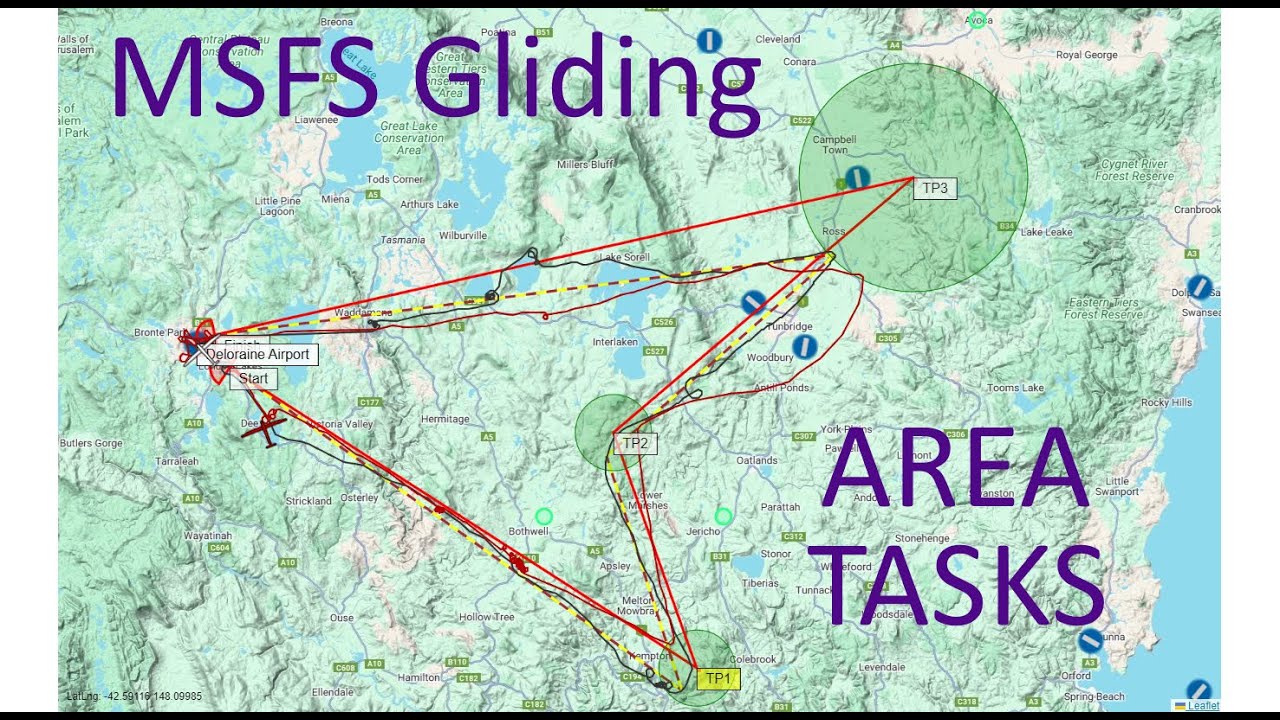 MSFS Gliding AAT tasks