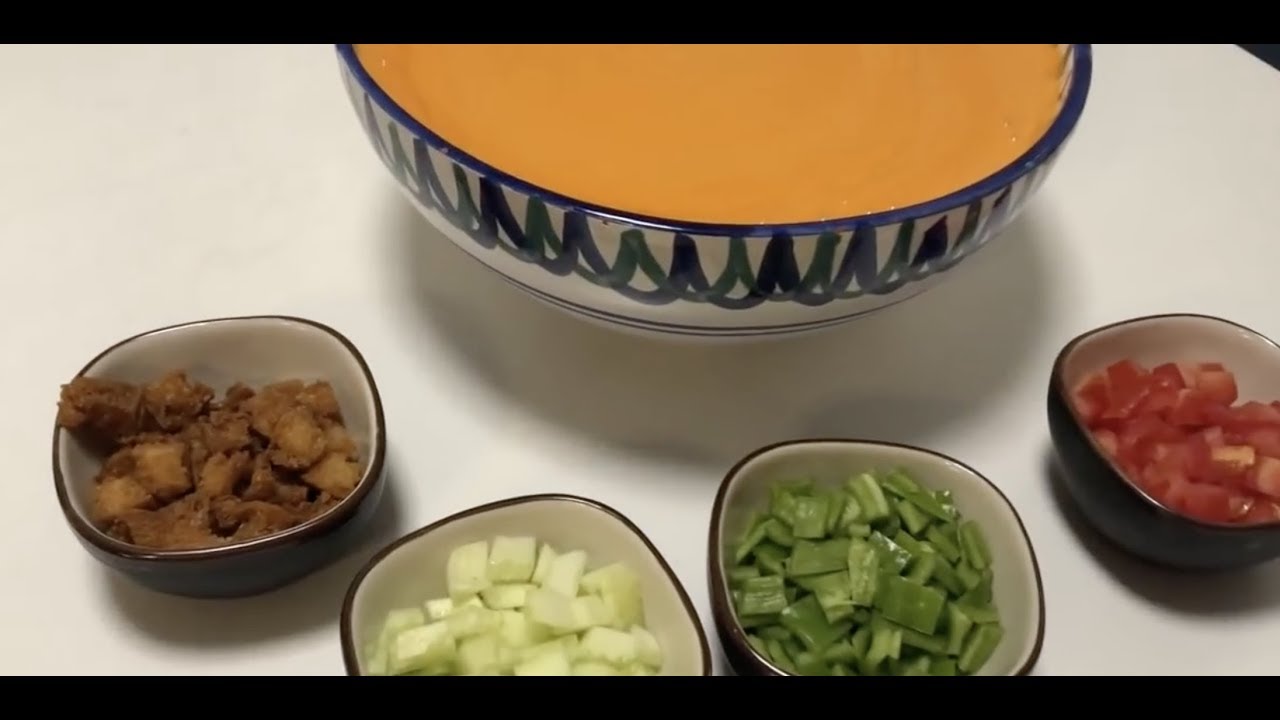 Gazpacho en Monsieur Cuisine Connect. Receta de mi madre