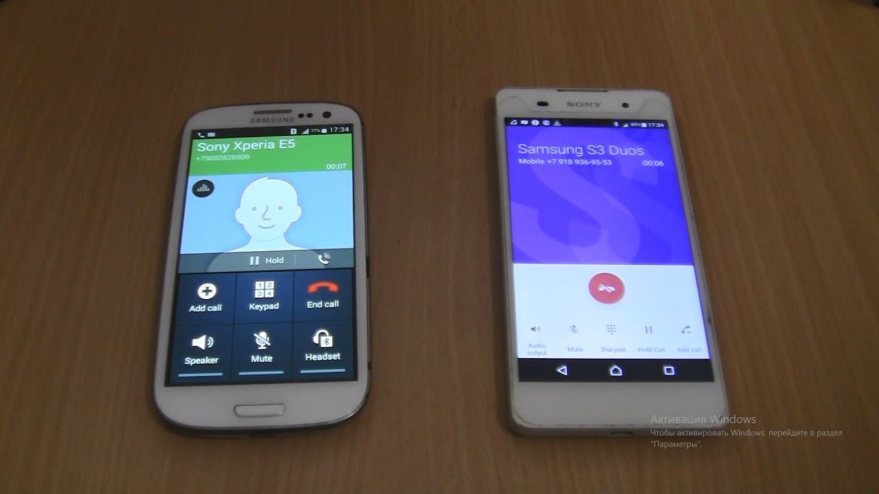 Over the Horizon Incoming &Outgoing call at the Same Time Sony Xperia E5+Samsung S3 Duos