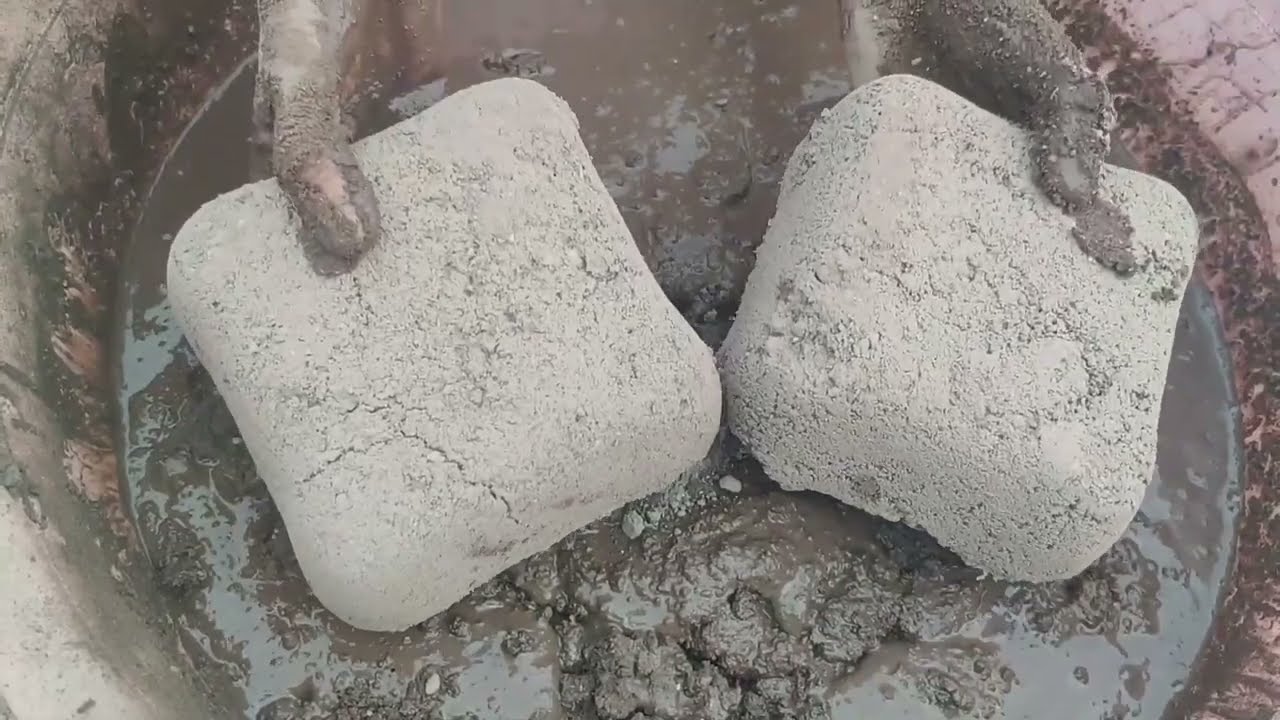 Mud messy shapes water crumbling+dip Soo satisfying 😍❤️old video due to weather condition☔🌧️