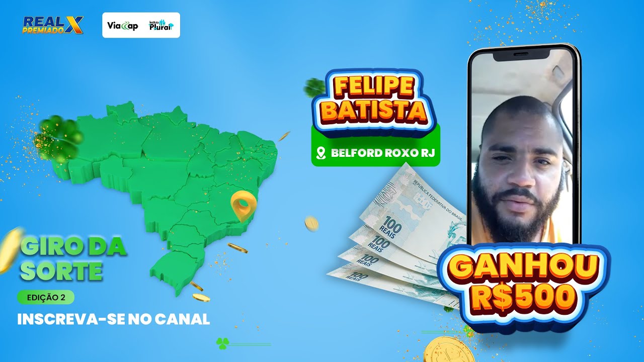Ele levou para casa R$500,00! I REAL X PREMIADO