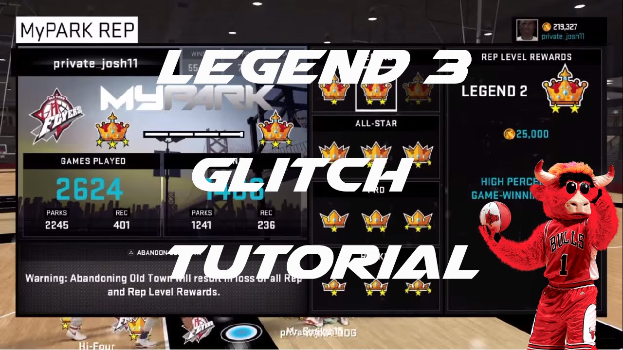 LEGEND 3 GLITCH NBA 2K15