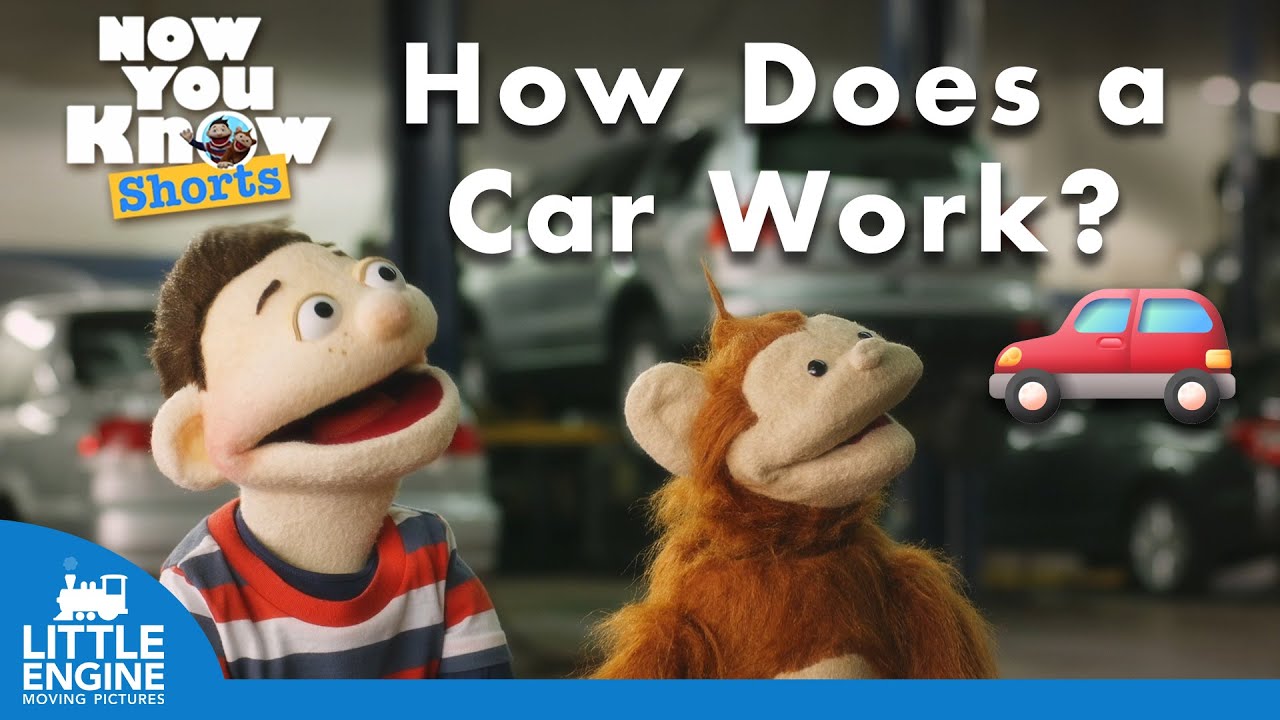 How Does a Car Work?🚗 | Now You Know | Learning for Kids 🧑🏻🐵