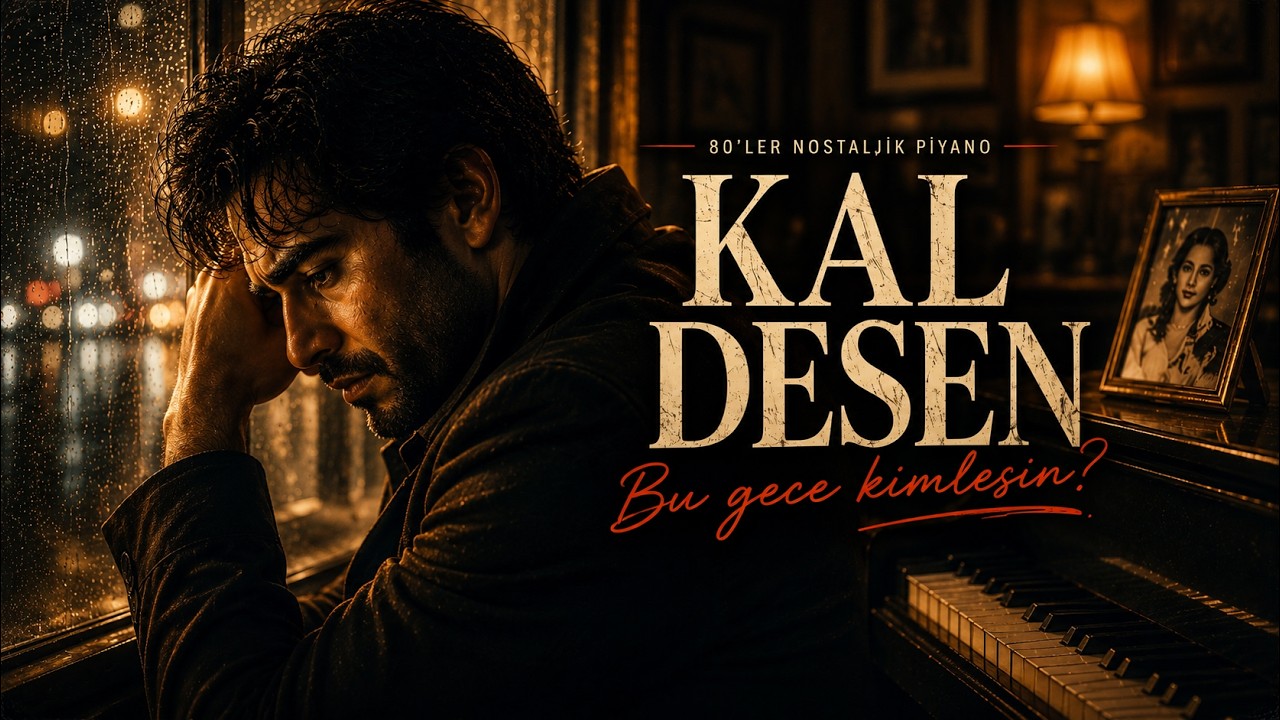 Kal Desen | Nostaljik Türkçe Pop (Piyano) | 80’ler Hissi | Resmi Klip