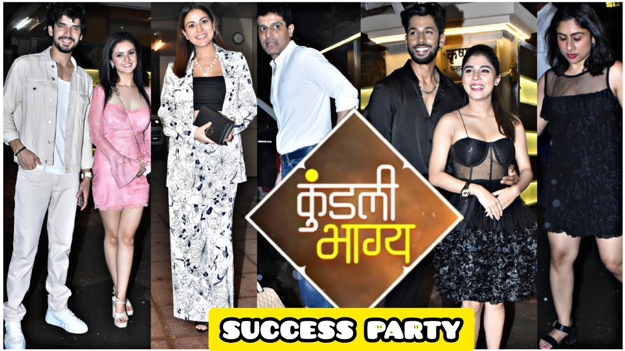 Shraddha Arya , Baseer Ali , Paras Kalnawat , Adrija Roy , Mrinal Navel for BHAGYA Celebrations .