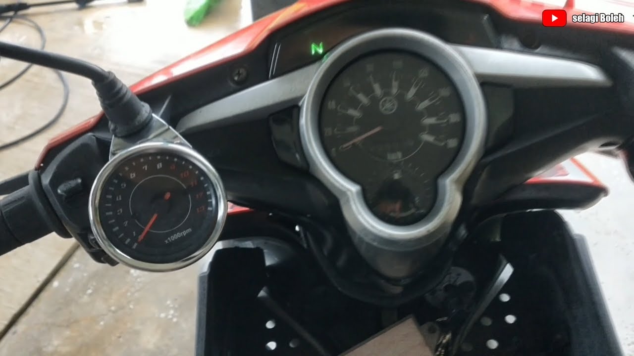 Cara memasang tolok meter RPM | How to install a universal RPM gauge