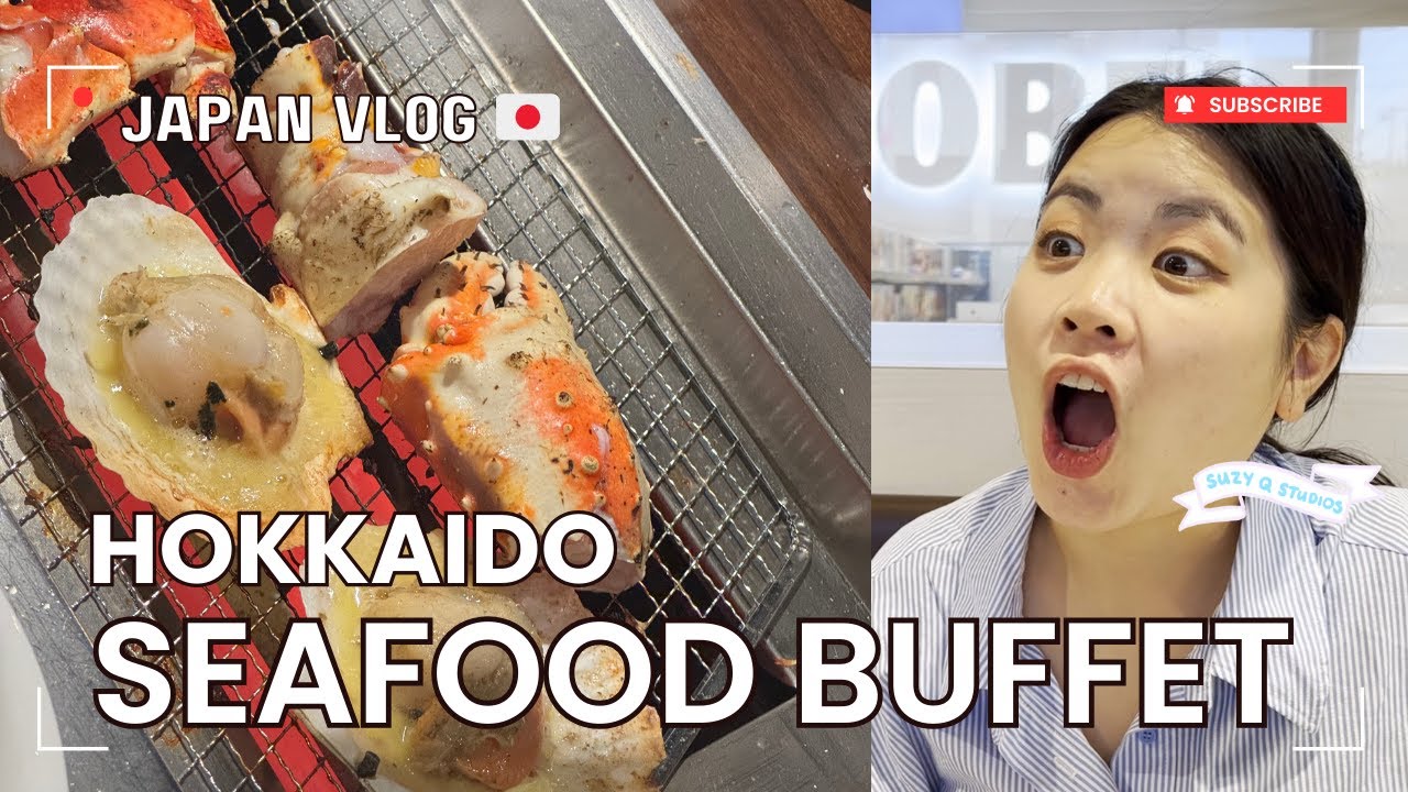 Hokkaido 🇯🇵 VLOG |  Seafood BUFFET 🦐 | BEST Supermarket in Sapporo 🛒 | SUZY Q STUDIOS