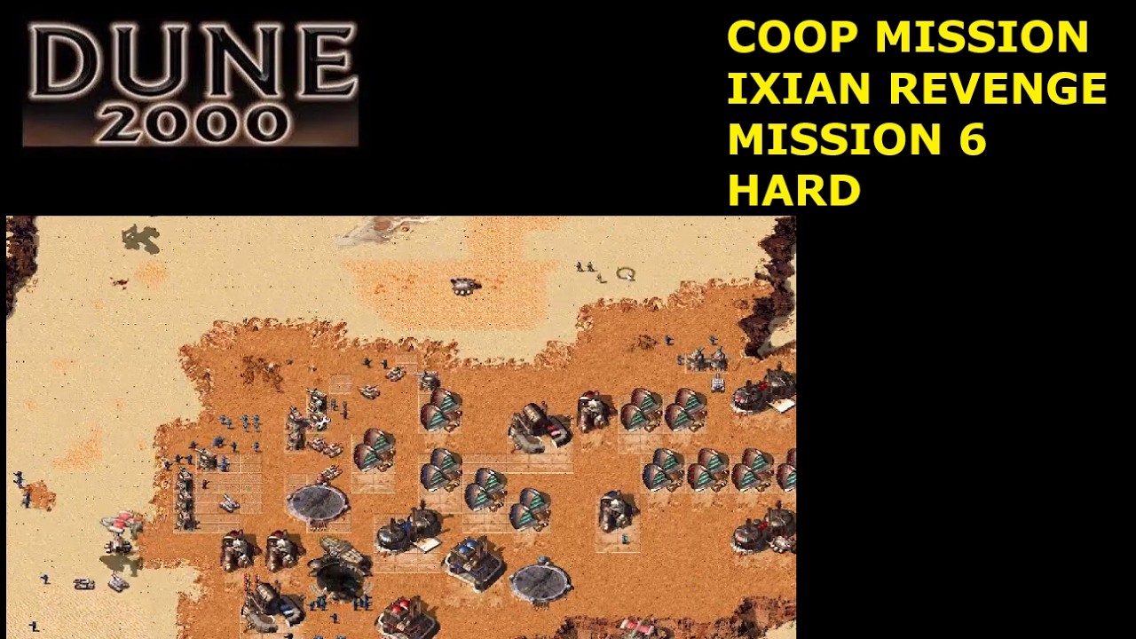 Dune 2000 Кооператив - Месть иксианцев - Миссия 6 (сложный уровень)