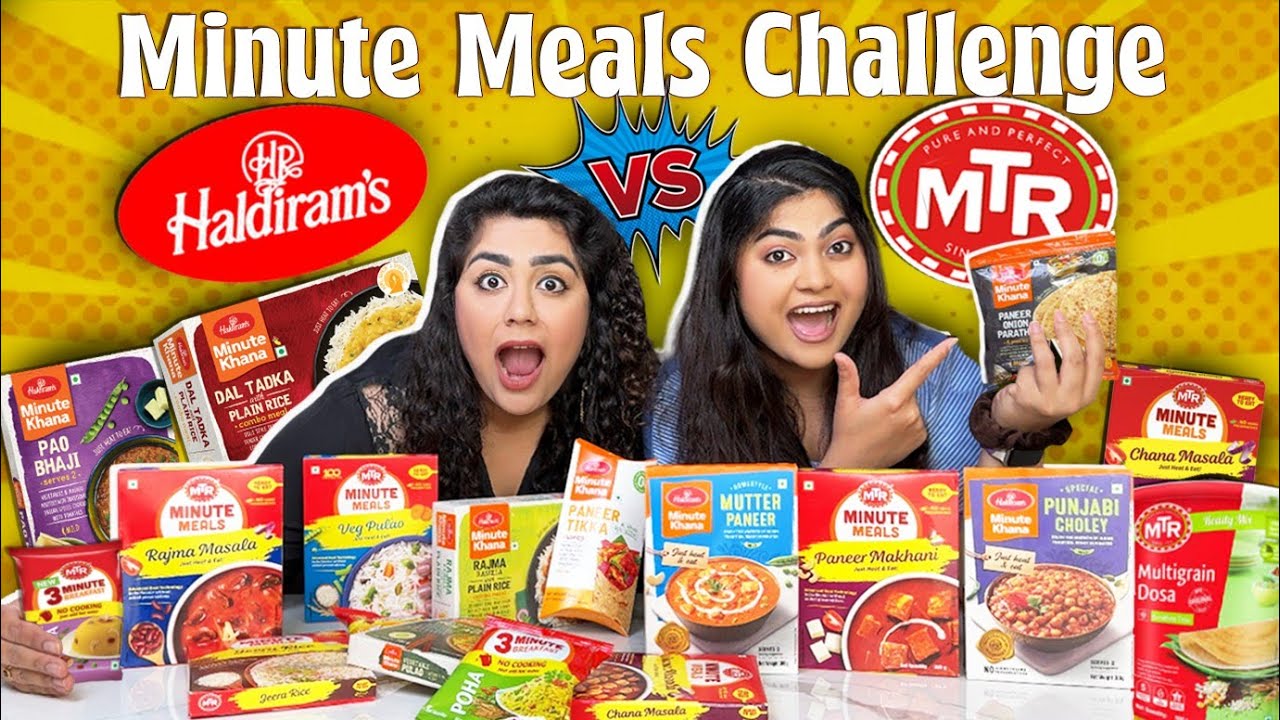 🍲 Haldiram’s vs. MTR’s Instant Meals Challenge for 24 hours! 🔥 #thakursisters