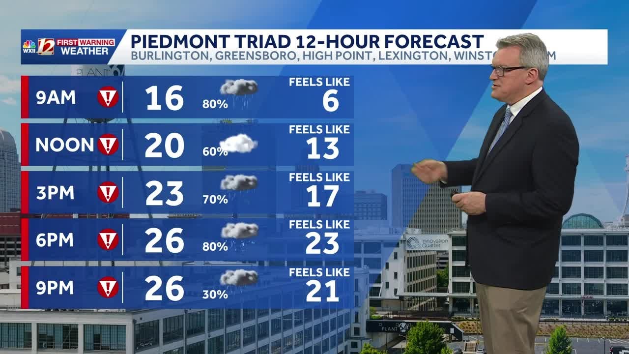 Winter storm updated forecast 8 a.m. Jan. 25