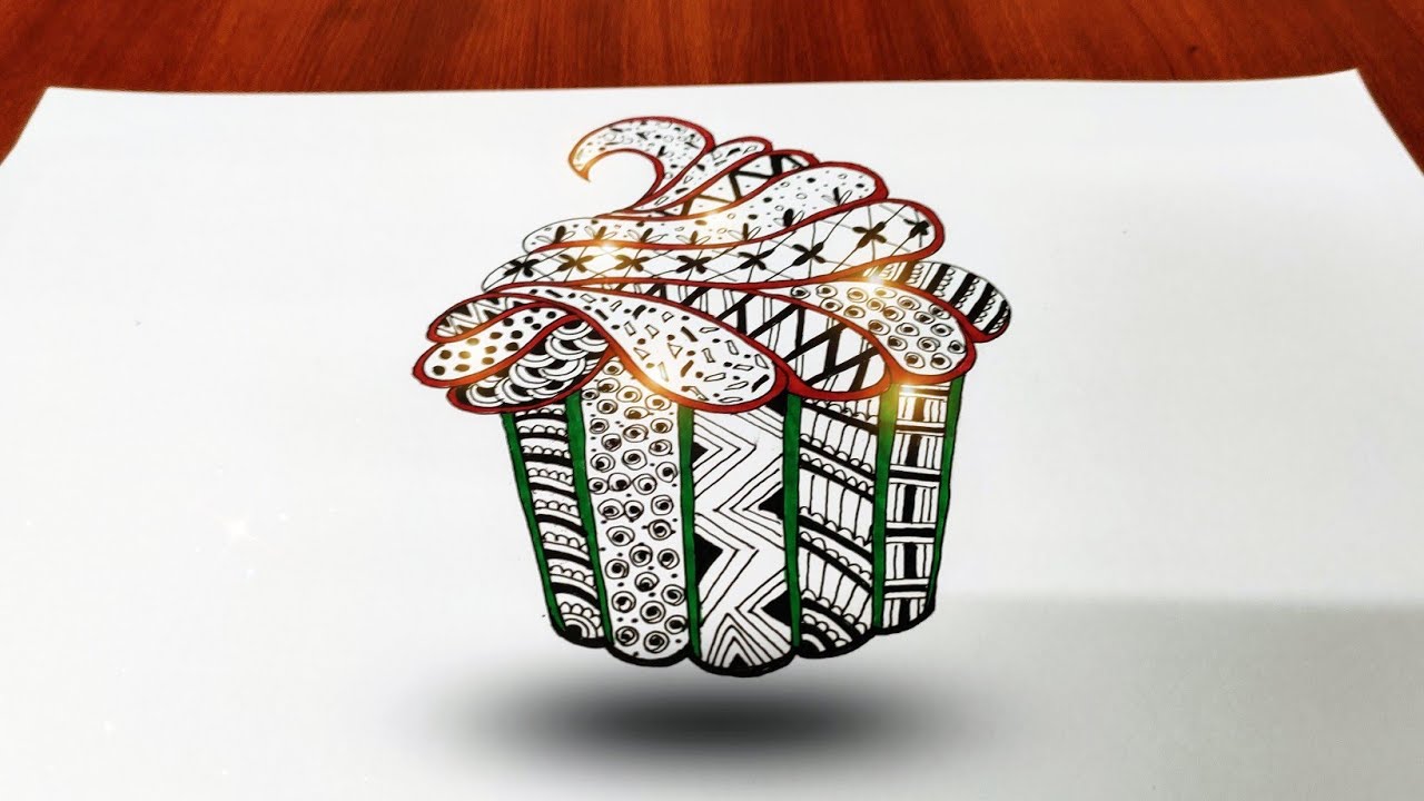 Create a BEAUTIFUL Icecream Drawing with Mandalas |