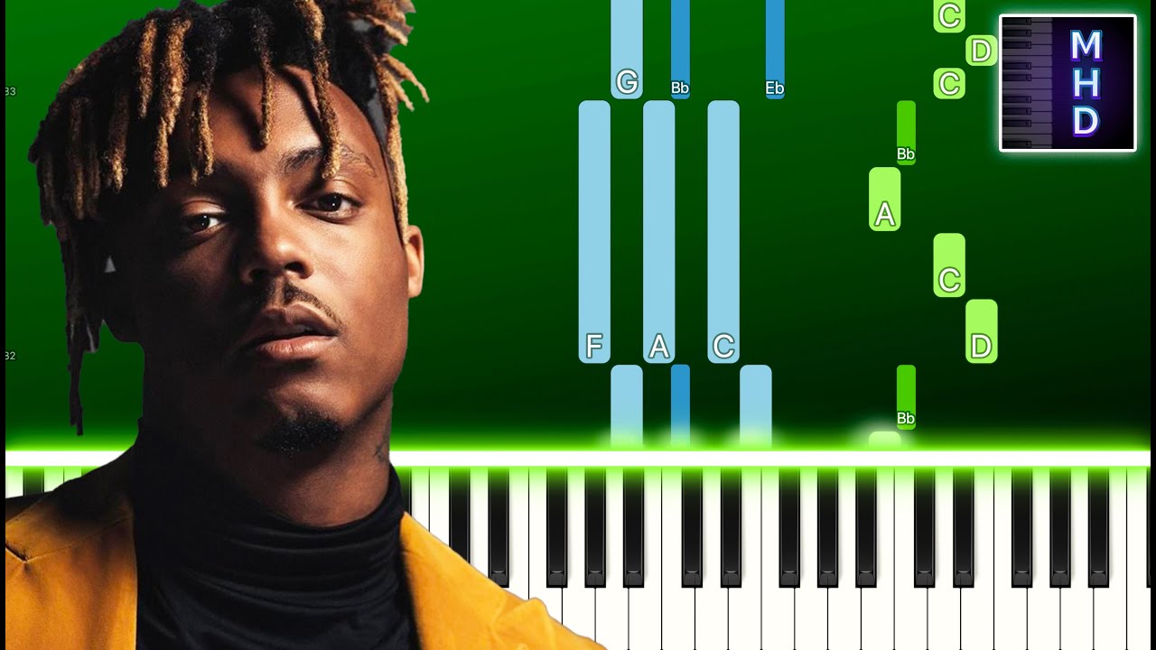 Juice WRLD - Fighting Demons (Piano Tutorial Easy)