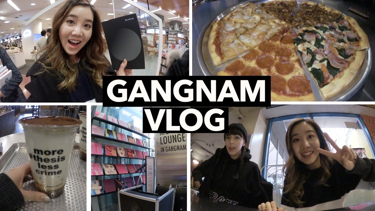 Gangnam Vlog: Pizza, Tiramisu Lattes, & K-Beauty Galore!