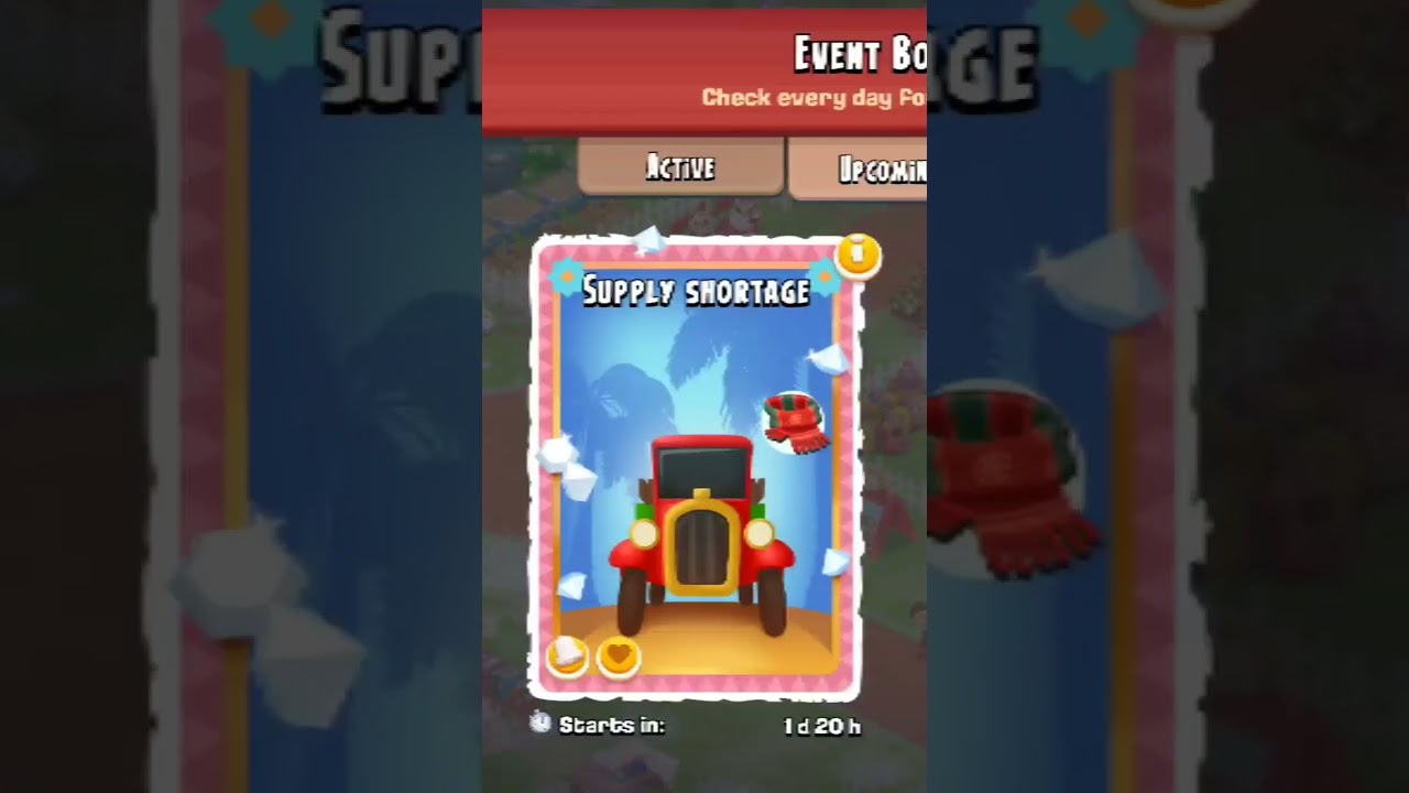 Supply Shortage Global Event Starts Soon in Hay Day #shorts #hayday #gaming
